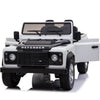 Licensed 4X4 WHITE Defender Ride On With Leather Seat R/C Remote and Rubber Tires ( NEWEST VERSION )