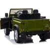 Licensed 4X4 GREEN Defender Ride On With Leather Seat R/C Remote and Rubber Tires ( NEWEST VERSION )