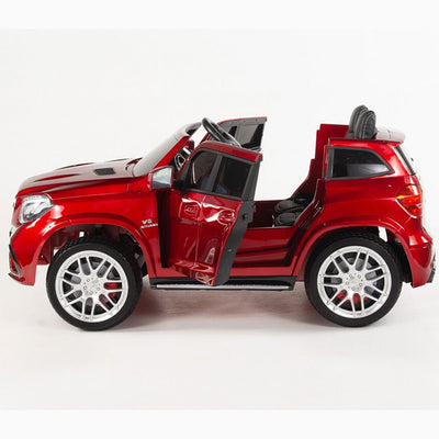 Licensed RED Mercedes 2 seater 4X4 With R/C Remote,Doors and Leather Seat ( NEWEST VERSION )