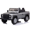 Licensed 4X4 SILVER Defender Ride On With Leather Seat R/C Remote and Rubber Tires ( NEWEST VERSION )