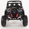 4X4 BLACK UTV Ride On R/C Remote Leather Seat and Real EVA Rubber Tires ( NEWEST VERSION )